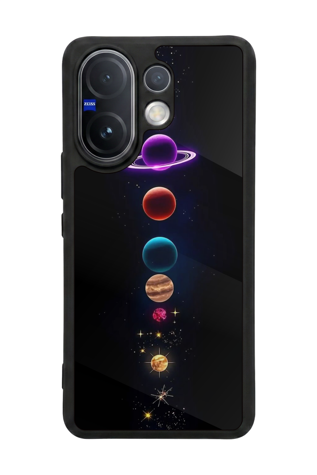 Vivo V60 Uyumlu Uzay Tasarımlı Glossy Premium Kılıf