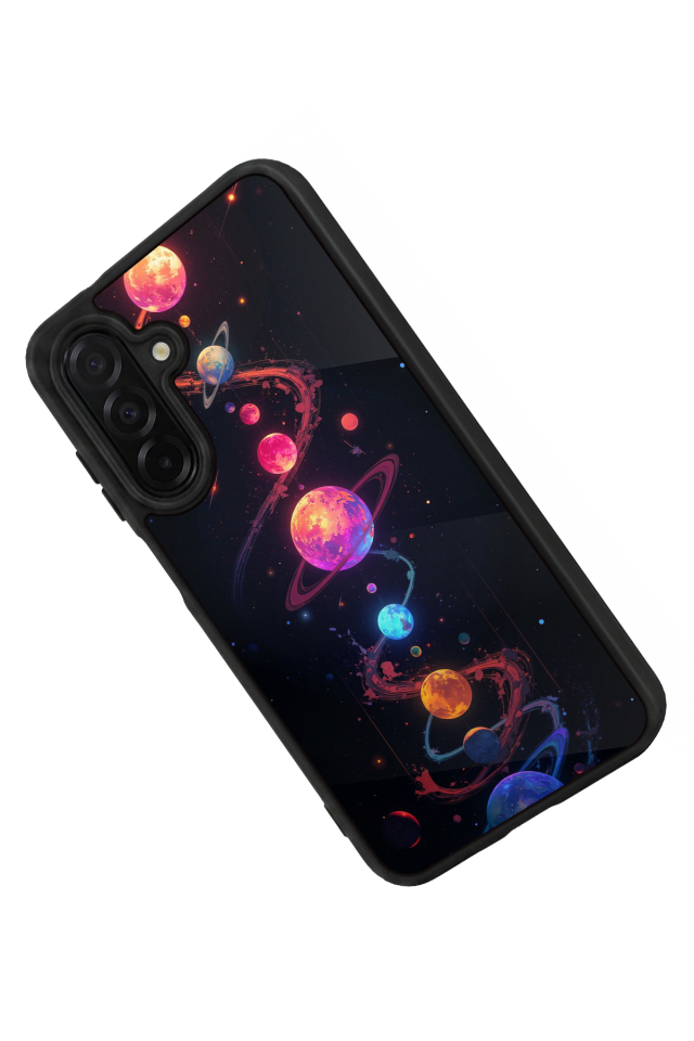 Samsung Galaxy A56 Uyumlu Uzay Tasarımlı Glossy Premium Kılıf