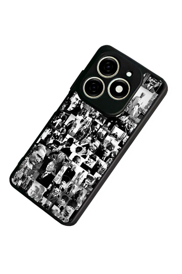 Tecno Spark 20/20C Uyumlu Mustafa Kemal Ataturk Tasarımlı Glossy Premium Kılıf