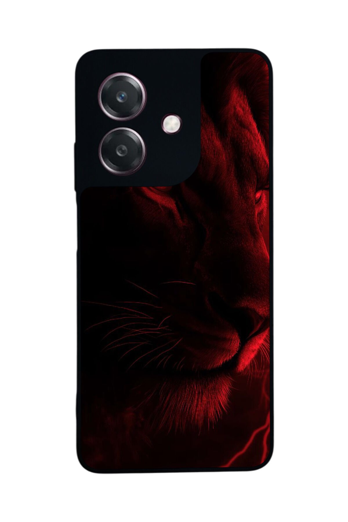 Oppo A3 5G Uyumlu Aslan Tasarımlı Glossy Premium Kılıf