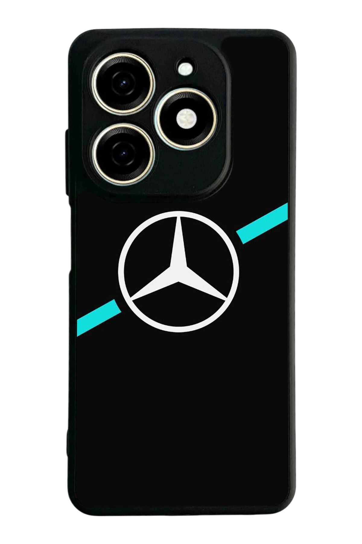 Infınıx Smart 8 Pro Uyumlu Mercedes Tasarımlı Glossy Premium Kılıf