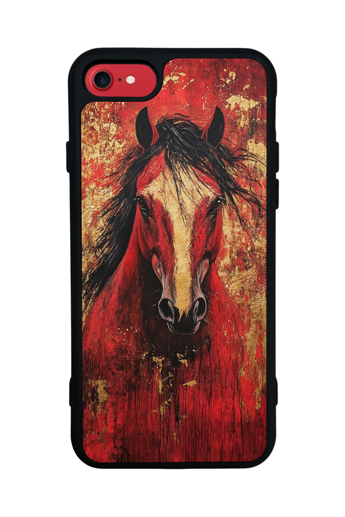 iPhone 7 Uyumlu At Horse Tasarımlı Glossy Premium Kılıf