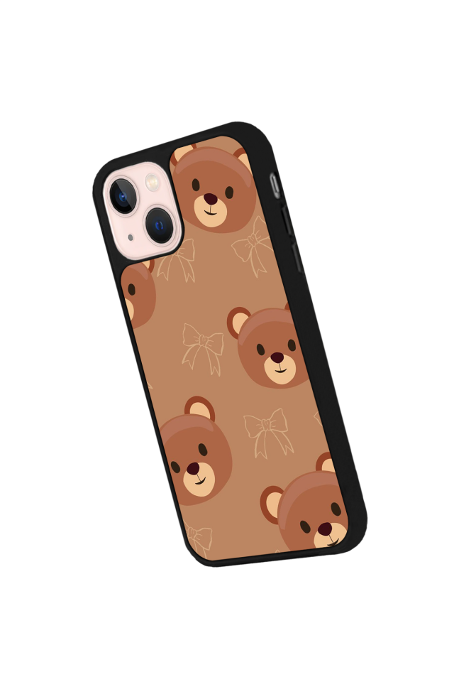 iPhone 15 Plus Uyumlu Ayı Tasarımlı Glossy Premium Kılıf