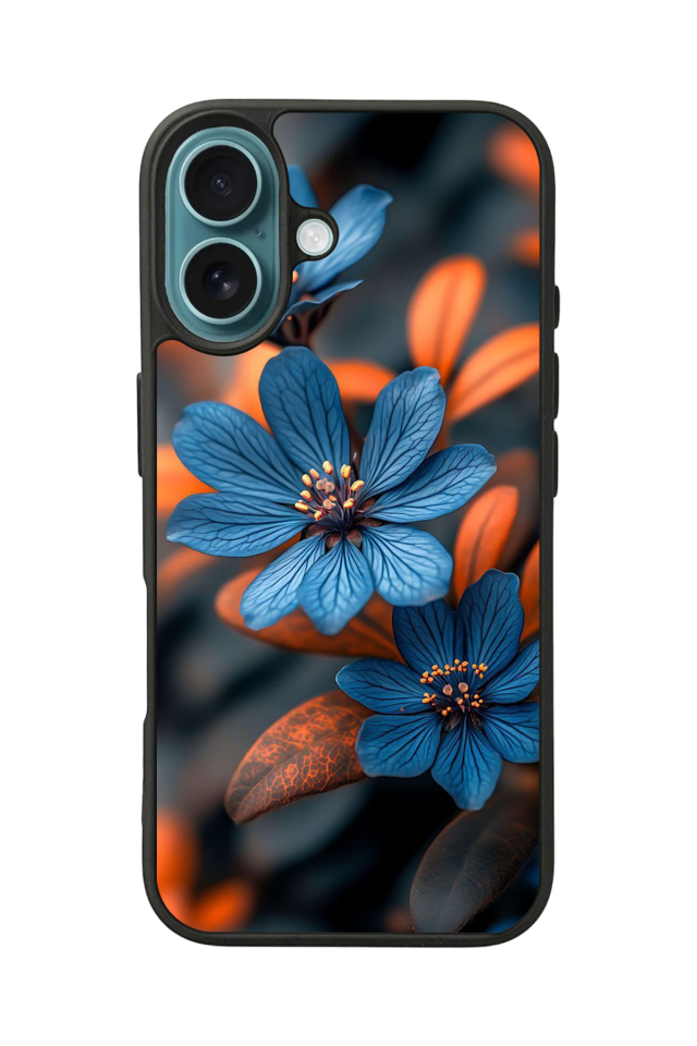 iPhone 16 Uyumlu Cicek Tasarımlı Glossy Premium Kılıf