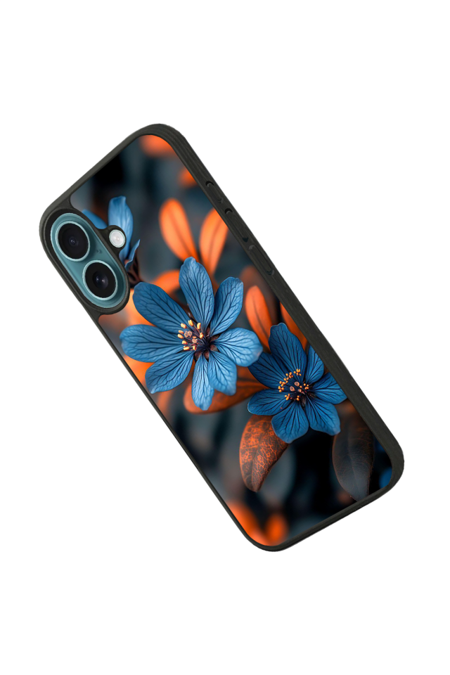 iPhone 16 Uyumlu Cicek Tasarımlı Glossy Premium Kılıf