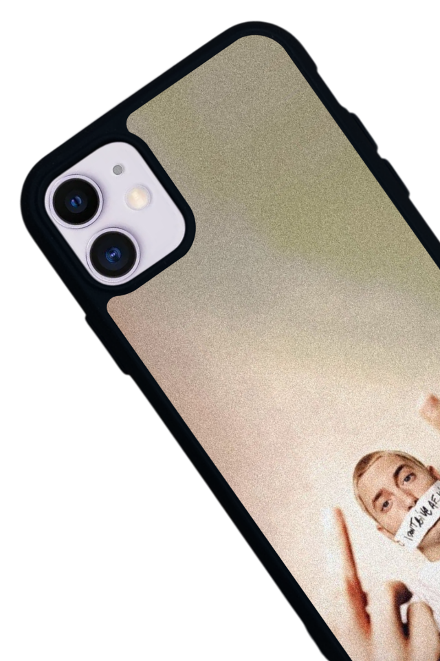 iPhone 11 Uyumlu Eminem Tasarımlı Glossy Premium Kılıf