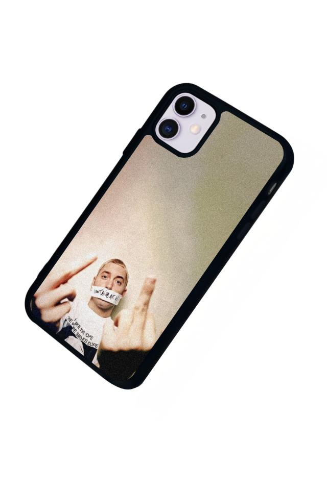iPhone 11 Uyumlu Eminem Tasarımlı Glossy Premium Kılıf