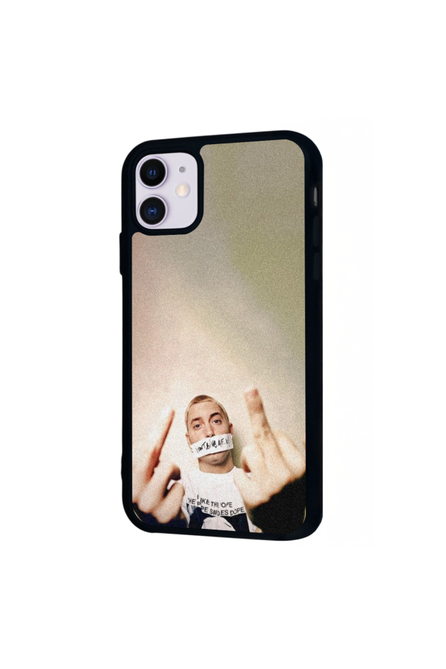 iPhone 11 Uyumlu Eminem Tasarımlı Glossy Premium Kılıf
