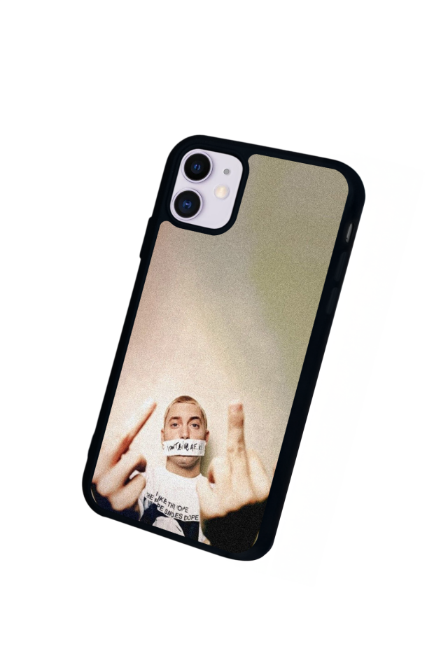 iPhone 11 Uyumlu Eminem Tasarımlı Glossy Premium Kılıf