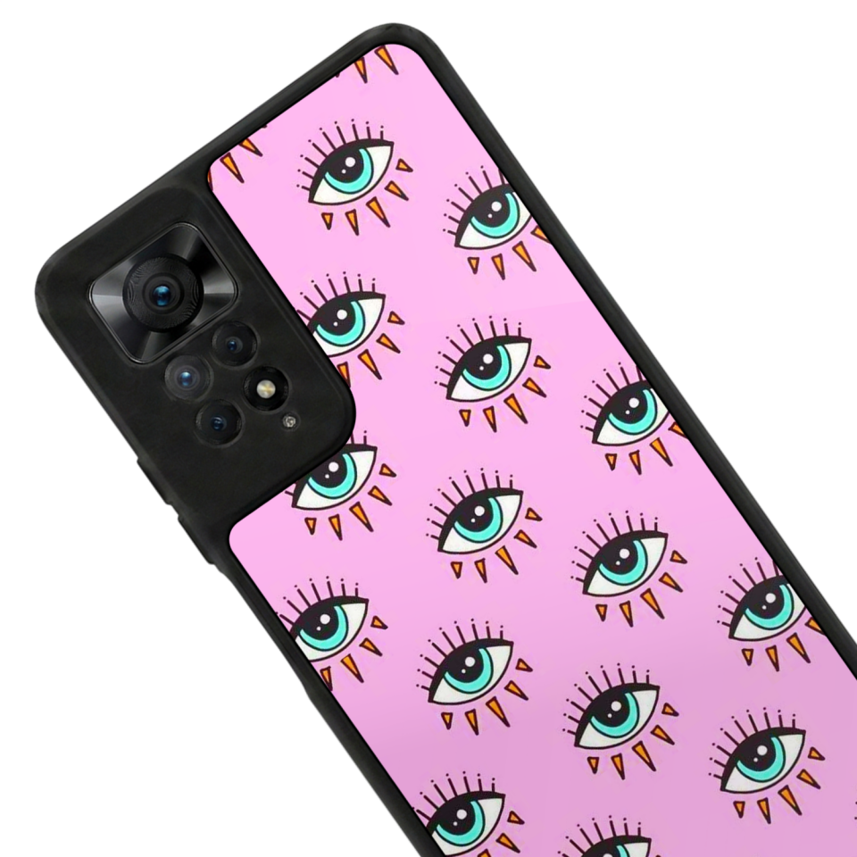 Xiaomi Redmi Note 11 Pro Uyumlu Göz Tasarımlı Glossy Premium Kılıf