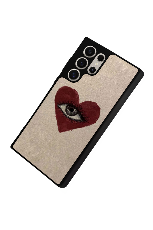 Samsung Galaxy S22 Ultra Uyumlu Kalp Love Tasarımlı Glossy Premium Kılıf