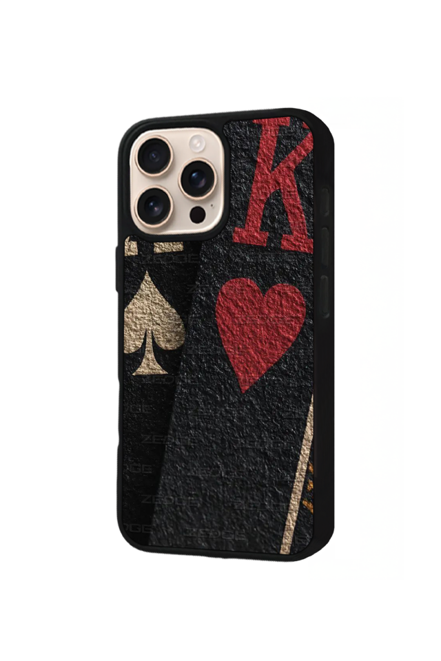 iPhone 15 Pro Uyumlu Kart Tasarımlı Glossy Premium Kılıf