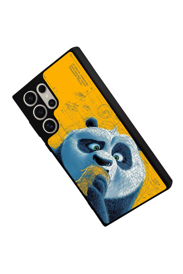 Samsung Galaxy S23 Ultra Uyumlu Kung Fu Panda Tasarımlı Glossy Premium Kılıf