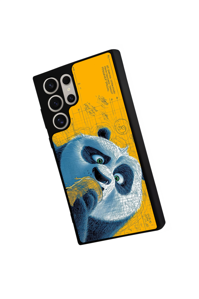 Samsung Galaxy S23 Ultra Uyumlu Kung Fu Panda Tasarımlı Glossy Premium Kılıf