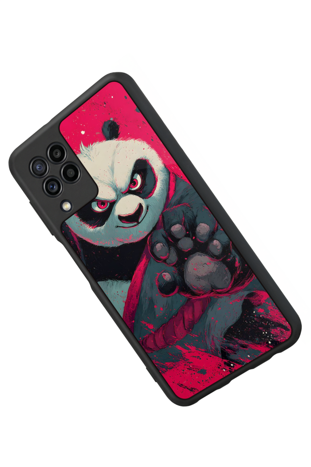 Samsung Galaxy M22 Uyumlu Kung Fu Panda Tasarımlı Glossy Premium Kılıf