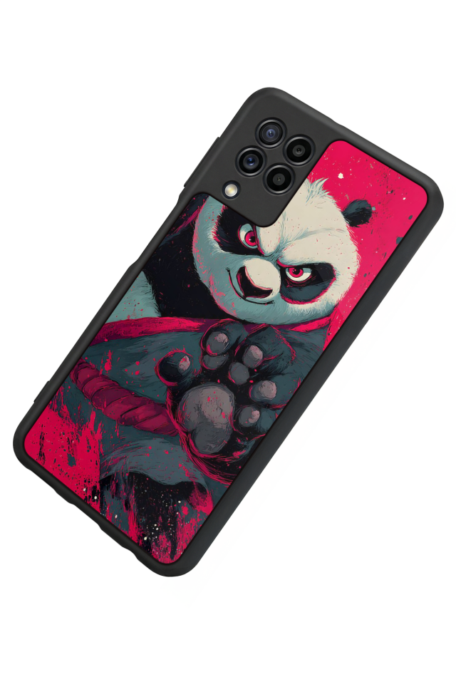 Samsung Galaxy M22 Uyumlu Kung Fu Panda Tasarımlı Glossy Premium Kılıf