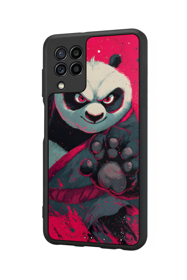 Samsung Galaxy M22 Uyumlu Kung Fu Panda Tasarımlı Glossy Premium Kılıf