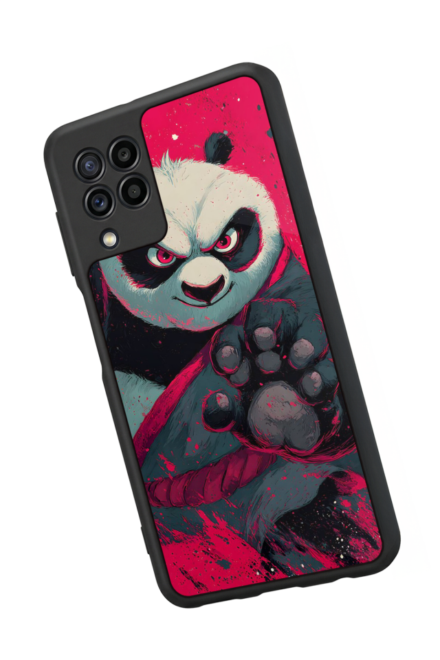 Samsung Galaxy M22 Uyumlu Kung Fu Panda Tasarımlı Glossy Premium Kılıf