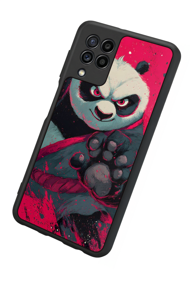 Samsung Galaxy M22 Uyumlu Kung Fu Panda Tasarımlı Glossy Premium Kılıf