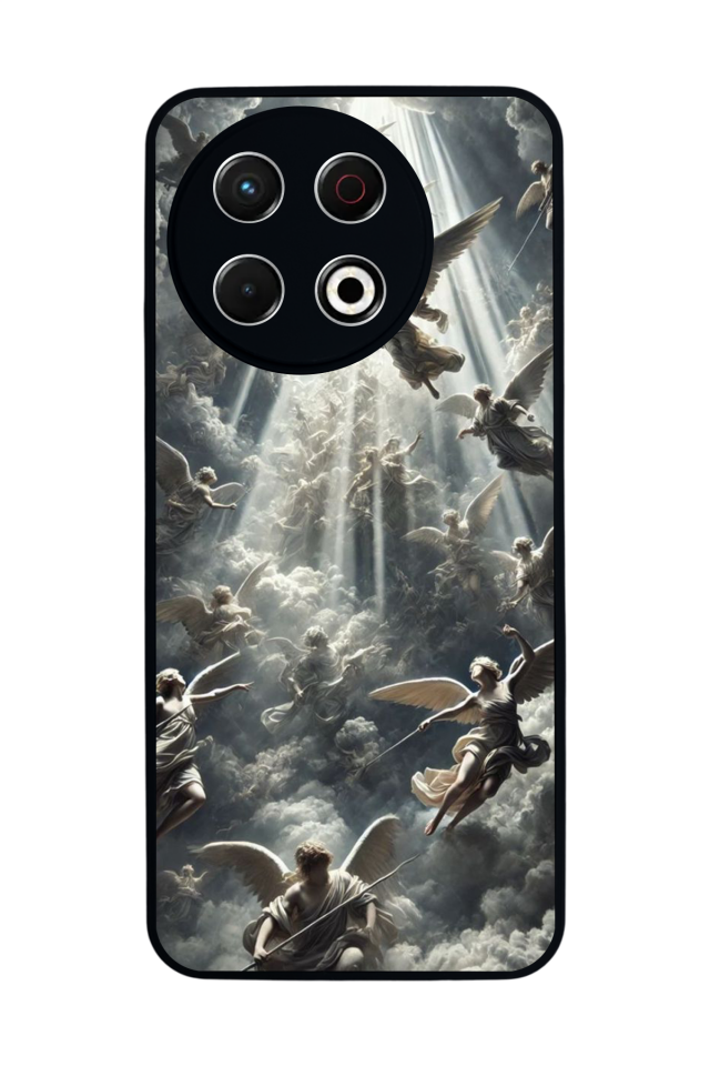 Tecno Spark 30 Pro Uyumlu Melek Tasarımlı Glossy Premium Kılıf