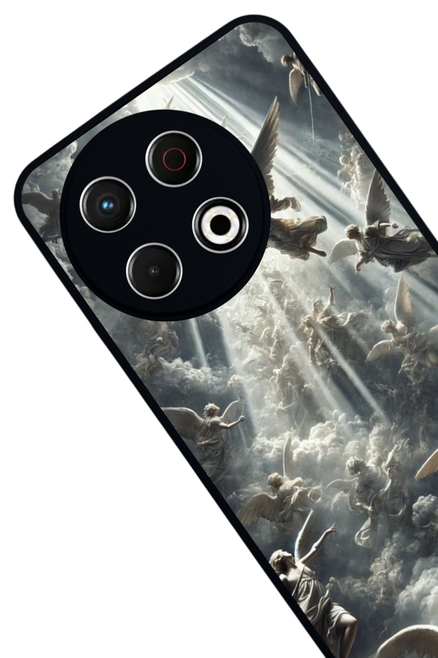 Tecno Spark 30 Pro Uyumlu Melek Tasarımlı Glossy Premium Kılıf