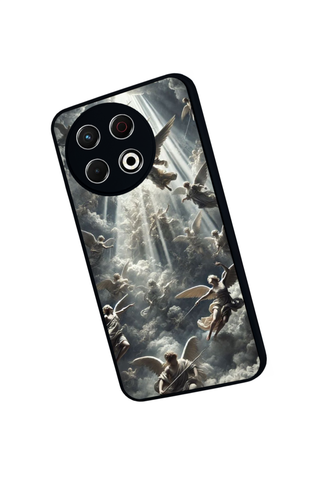 Tecno Spark 30 Pro Uyumlu Melek Tasarımlı Glossy Premium Kılıf