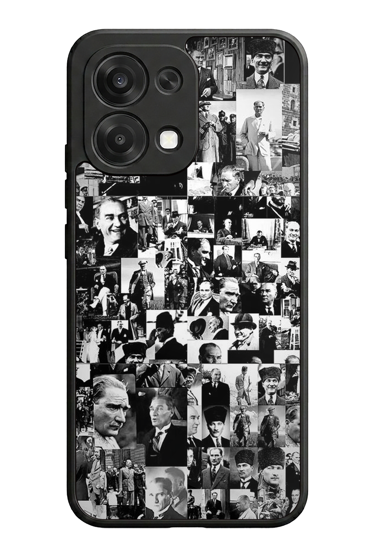 Oppo A6 Pro Uyumlu Mustafa Kemal Ataturk Tasarımlı Glossy Premium Kılıf