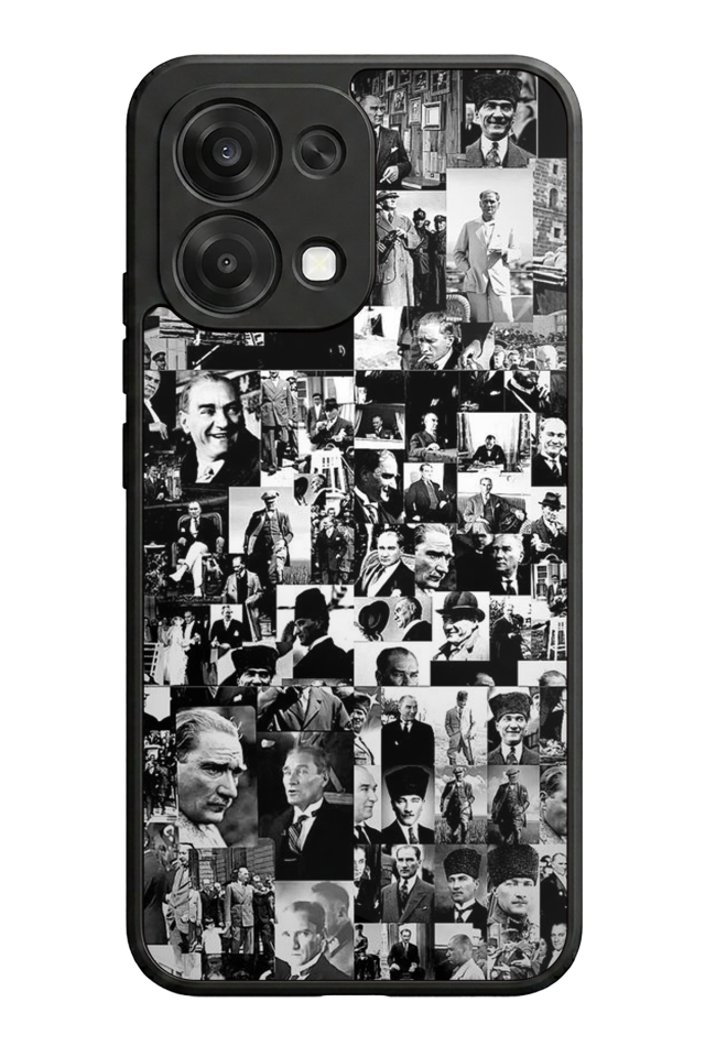 Oppo A6 Pro Uyumlu Mustafa Kemal Ataturk Tasarımlı Glossy Premium Kılıf