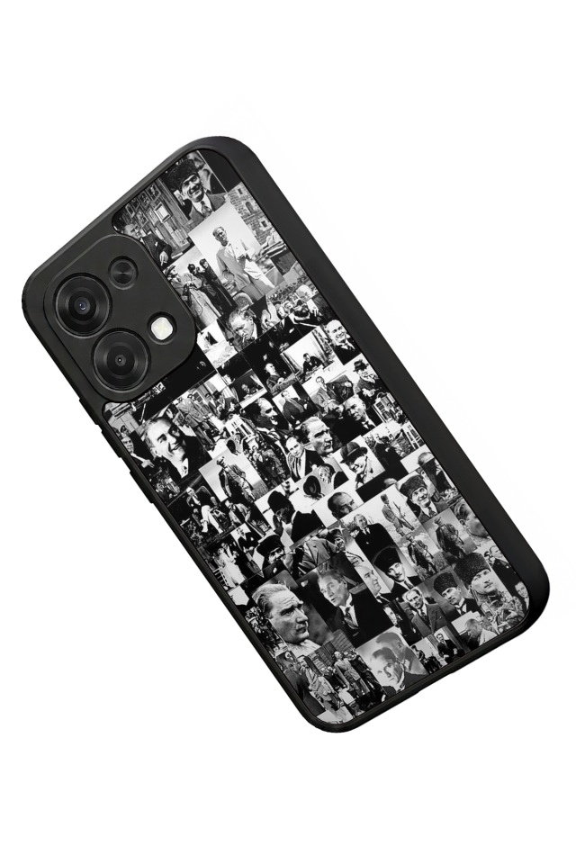 Oppo A6 Pro Uyumlu Mustafa Kemal Ataturk Tasarımlı Glossy Premium Kılıf