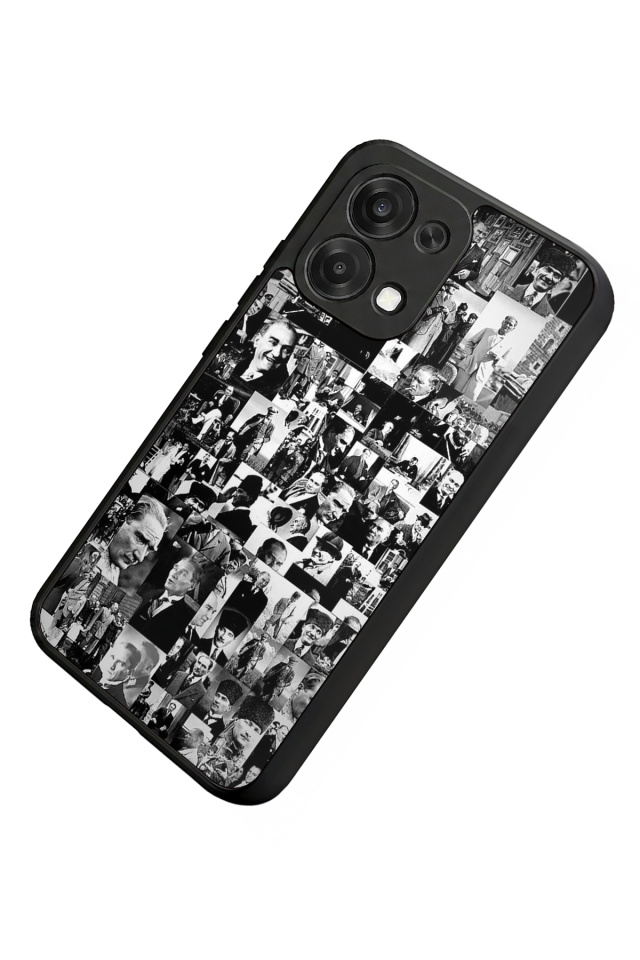 Oppo A6 Pro Uyumlu Mustafa Kemal Ataturk Tasarımlı Glossy Premium Kılıf