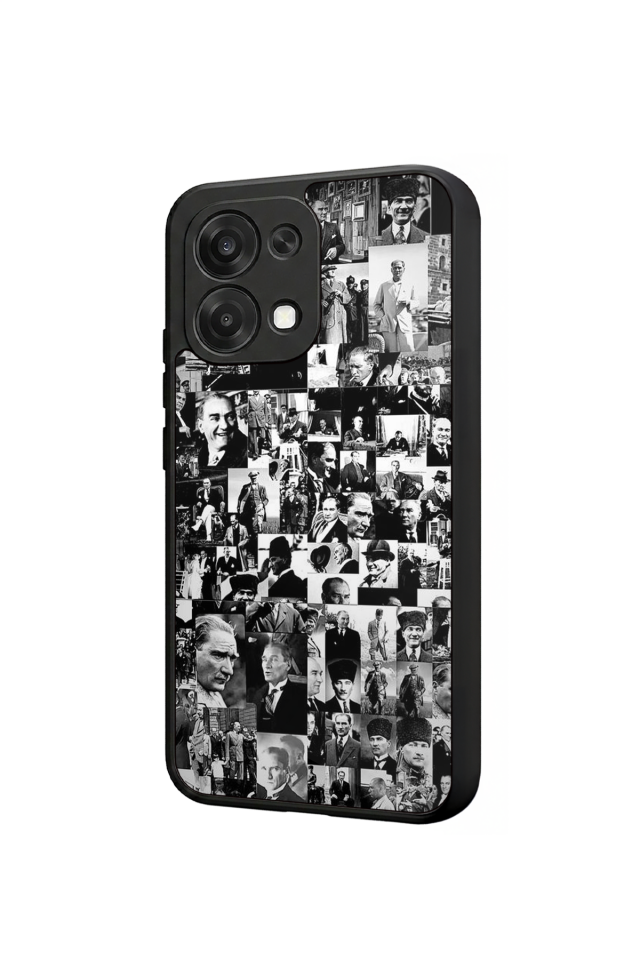 Oppo A6 Pro Uyumlu Mustafa Kemal Ataturk Tasarımlı Glossy Premium Kılıf