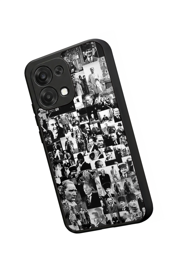Oppo A6 Pro Uyumlu Mustafa Kemal Ataturk Tasarımlı Glossy Premium Kılıf