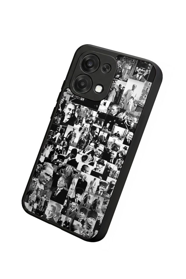 Oppo A6 Pro Uyumlu Mustafa Kemal Ataturk Tasarımlı Glossy Premium Kılıf