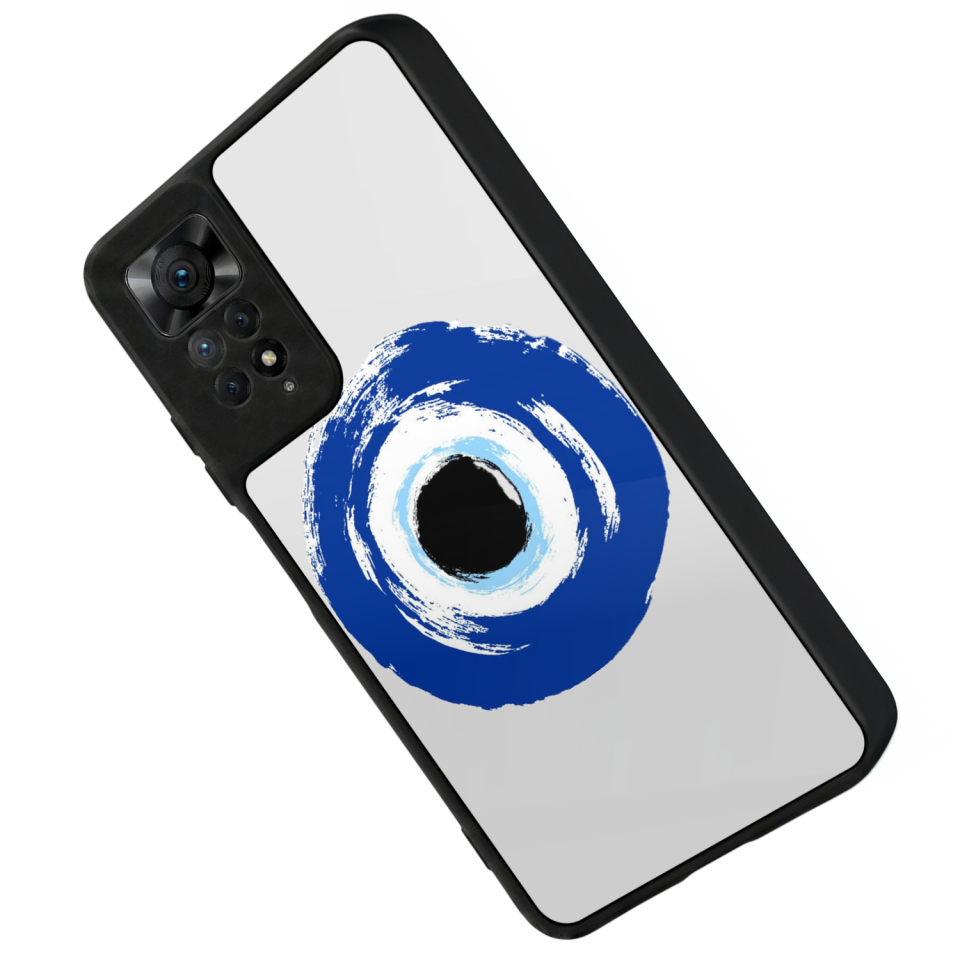 Xiaomi Redmi Note 12 Pro Uyumlu Nazar Tasarımlı Glossy Premium Kılıf