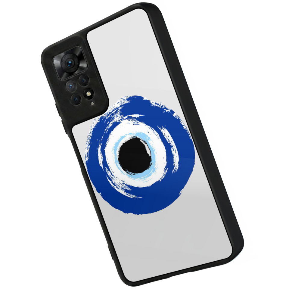 Xiaomi Redmi Note 12 Pro Uyumlu Nazar Tasarımlı Glossy Premium Kılıf