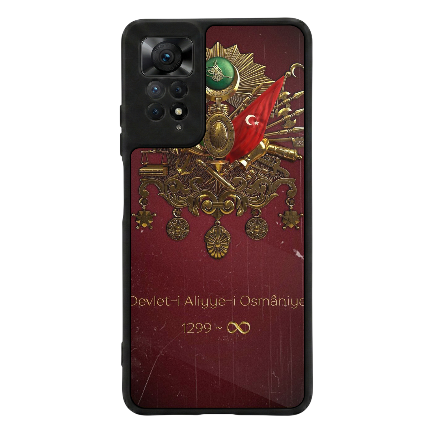 Xiaomi Redmi Note 11 Pro Uyumlu Osmanli Tugrasi Tasarımlı Glossy Premium Kılıf