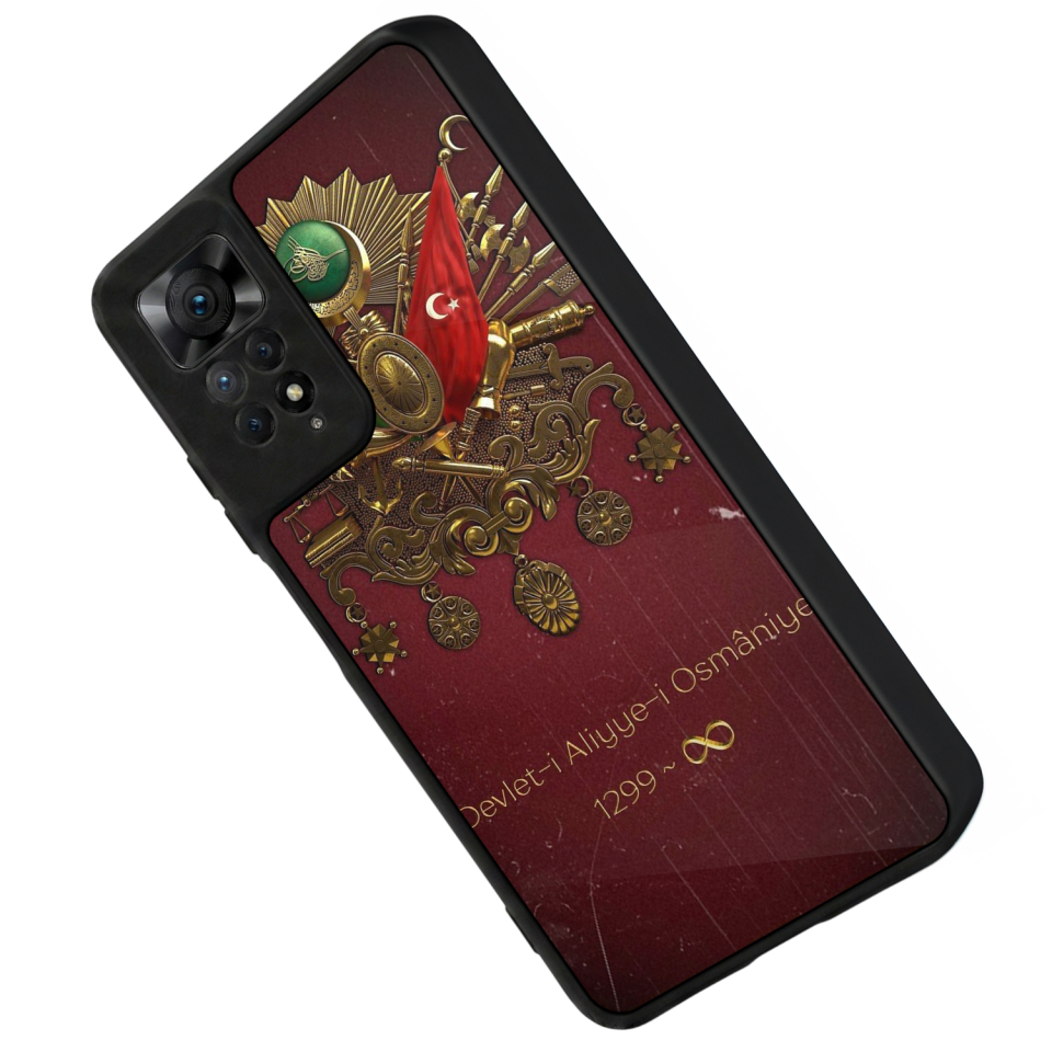 Xiaomi Redmi Note 11 Pro Uyumlu Osmanli Tugrasi Tasarımlı Glossy Premium Kılıf