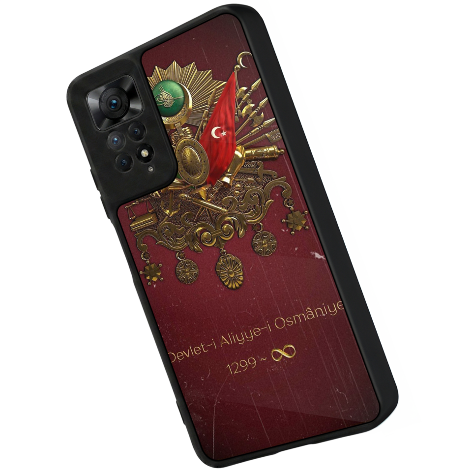 Xiaomi Redmi Note 11 Pro Uyumlu Osmanli Tugrasi Tasarımlı Glossy Premium Kılıf