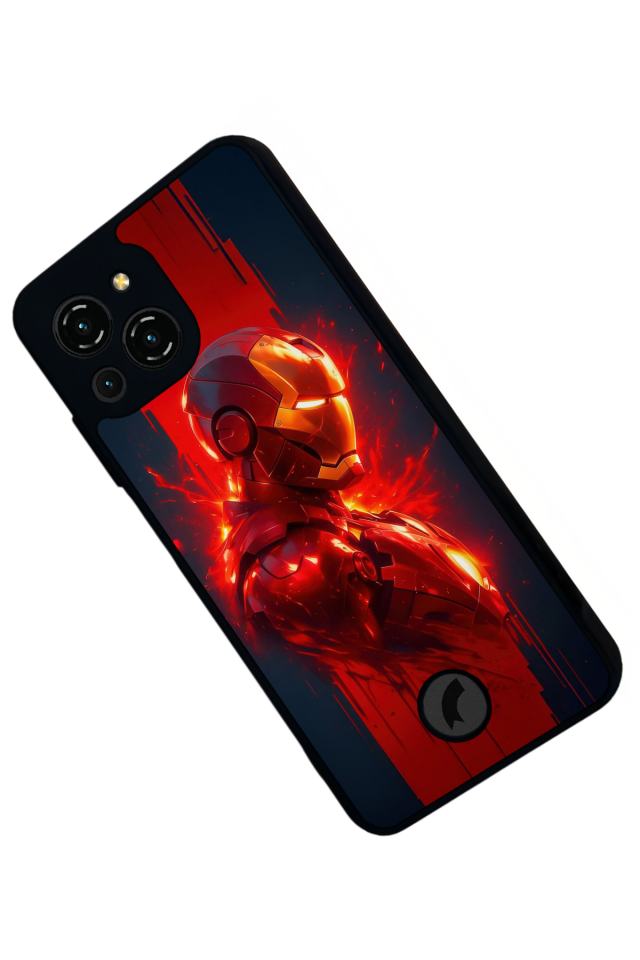 Reeder S23 Pro Max Uyumlu  Iron Man ( Demir Adam ) Tasarımlı Glossy Premium Kılıf