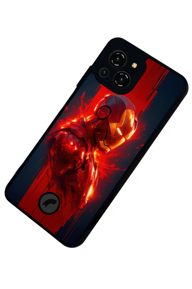 Reeder S23 Pro Max Uyumlu  Iron Man ( Demir Adam ) Tasarımlı Glossy Premium Kılıf