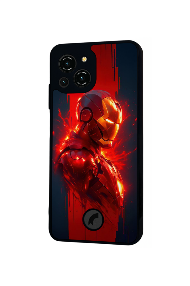 Reeder S23 Pro Max Uyumlu  Iron Man ( Demir Adam ) Tasarımlı Glossy Premium Kılıf