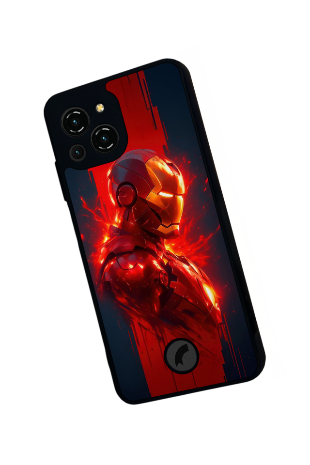 Reeder S23 Pro Max Uyumlu  Iron Man ( Demir Adam ) Tasarımlı Glossy Premium Kılıf