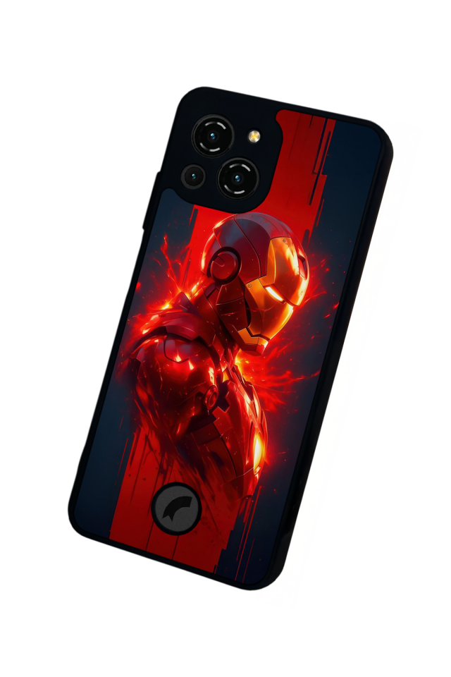 Reeder S23 Pro Max Uyumlu  Iron Man ( Demir Adam ) Tasarımlı Glossy Premium Kılıf