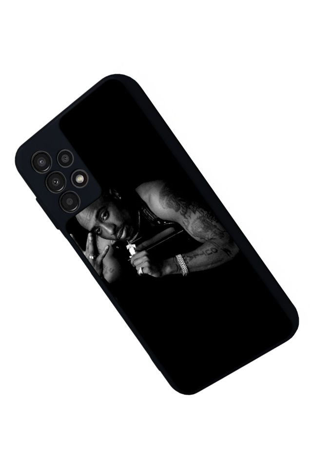 Samsung Galaxy A13 Uyumlu Tupac Tasarımlı Glossy Premium Kılıf