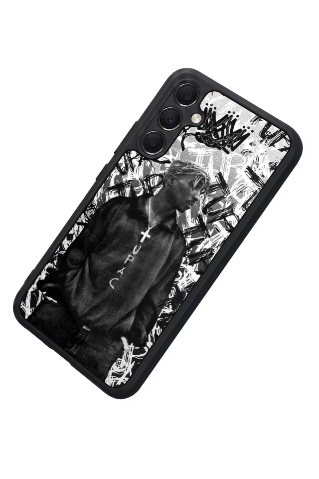 Samsung Galaxy M34 Uyumlu Tupac Tasarımlı Glossy Premium Kılıf