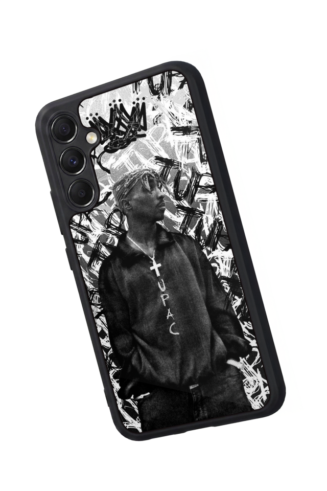Samsung Galaxy M34 Uyumlu Tupac Tasarımlı Glossy Premium Kılıf