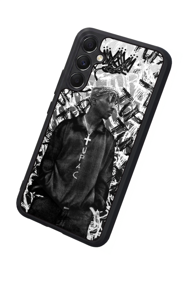 Samsung Galaxy M34 Uyumlu Tupac Tasarımlı Glossy Premium Kılıf