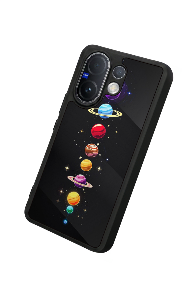 Vivo V60 Uyumlu Uzay Tasarımlı Glossy Premium Kılıf