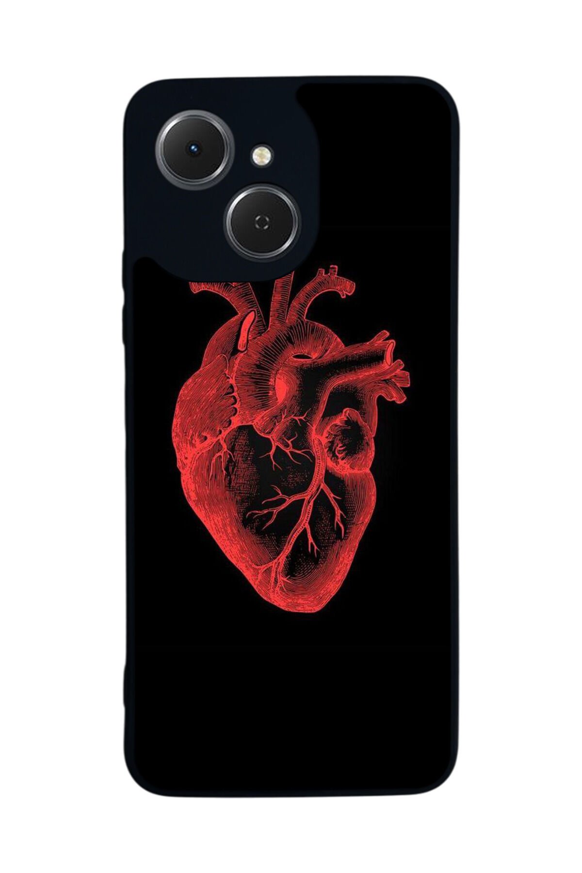 Tecno Spark 40C Uyumlu Kalp Love Tasarımlı Glossy Premium Kılıf