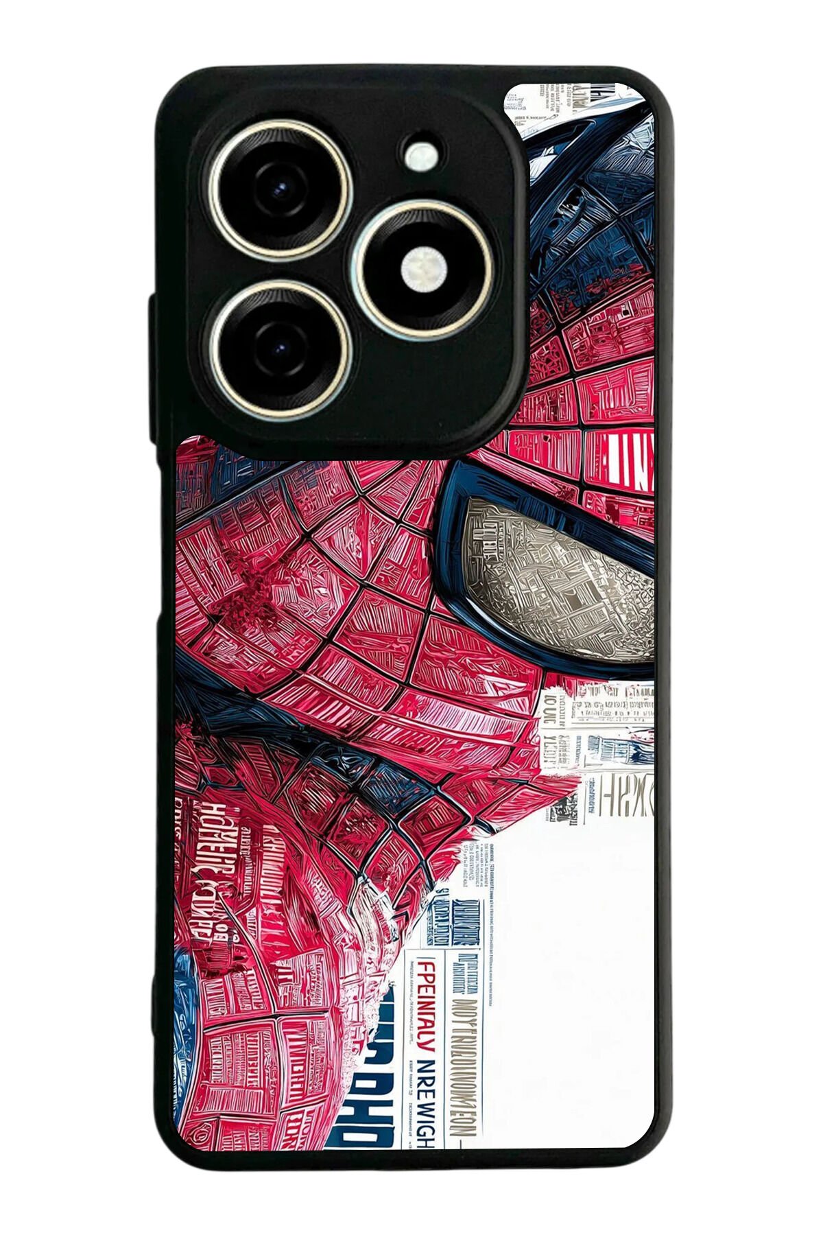 Tecno Spark 20/20C Uyumlu Spider Man ( Örümcek Adam ) Tasarımlı Glossy Premium Kılıf